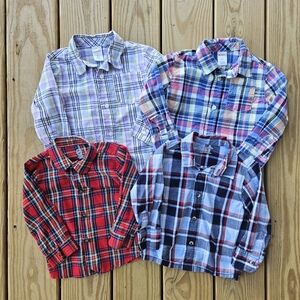 Lot of 4 Boys 2T Button-Down Dress Shirts